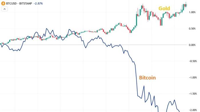 NextImg:Unlike Gold, Bitcoin Is Not A Safe-Haven