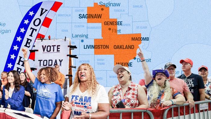 NextImg:These 6 Michigan Counties Could Decide Who Wins 2024 Presidential Election