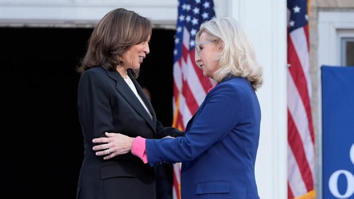 NextImg:America's Biggest Adversary? Kamala Harris Is Absorbing Absurd Cheney Talking Points