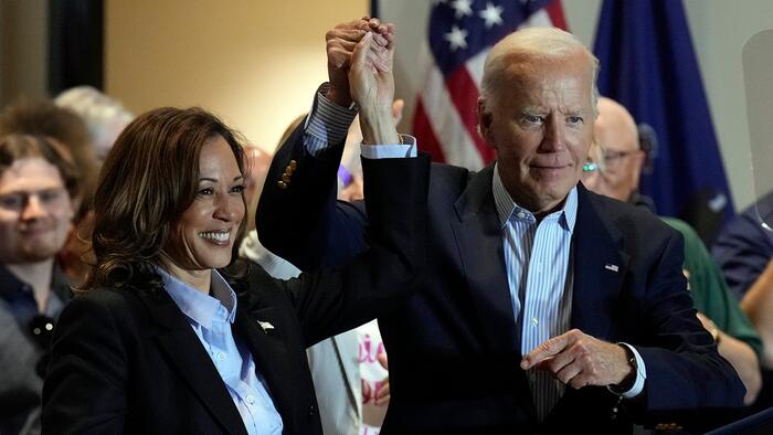 NextImg:Progressives Issue Warning to Harris: Break With Biden On Gaza... Now