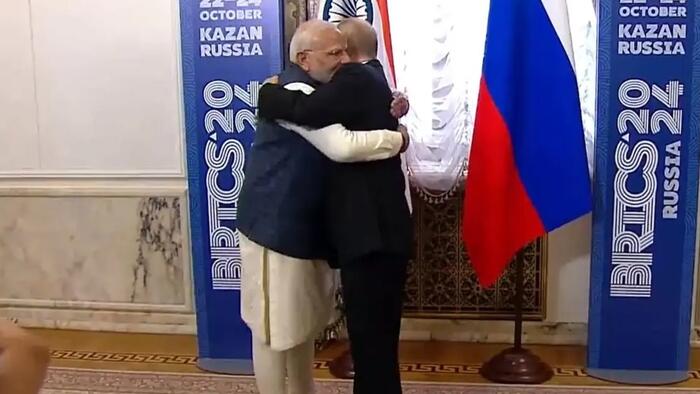 NextImg:India's Modi Urges Quick 'Peaceful' End To Ukraine War In Meeting With Putin