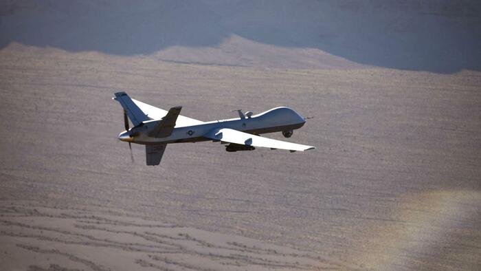 NextImg:Watch: Yemen's Houthis Shoot Down Another $30 Million US Reaper Drone