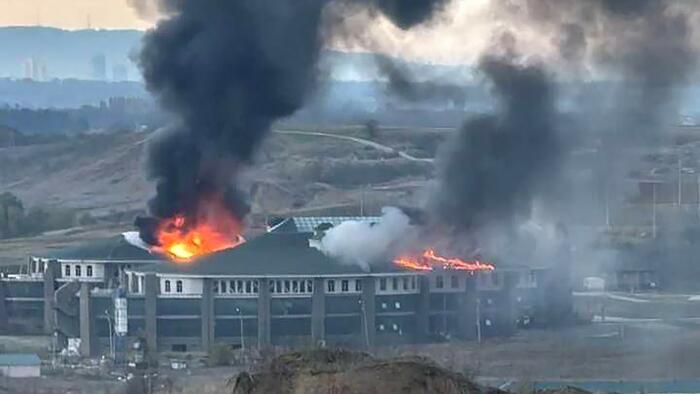 NextImg:Russian Special Forces Academy In Chechnya Hit By Drone Attack