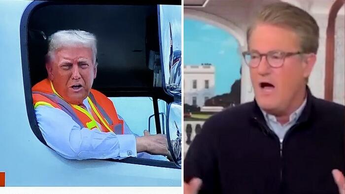 NextImg:MSM Melts Down Over Trump Garbage Truck Stunt