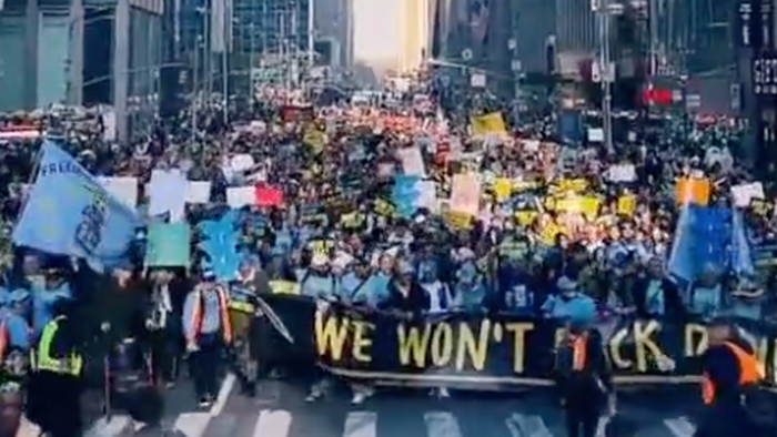NextImg:Radical Left Activates Anti-Trump Protests In Midtown Manhattan