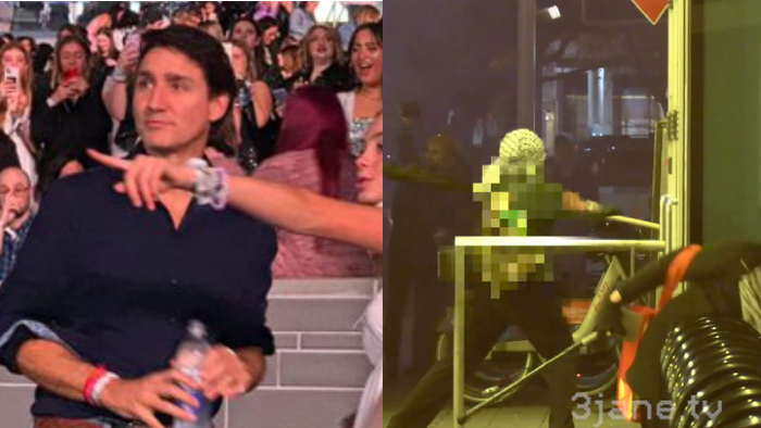 NextImg:Justin Trudeau Watches Taylor Swift While Riots Erupt in Montreal