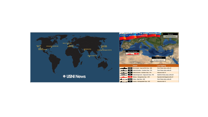 NextImg:Locations Of US & Russian Warships As World War III Threats Soar