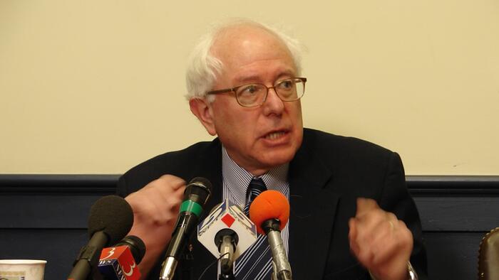 NextImg:Bernie Sanders Screams, 'More Cowbell!'