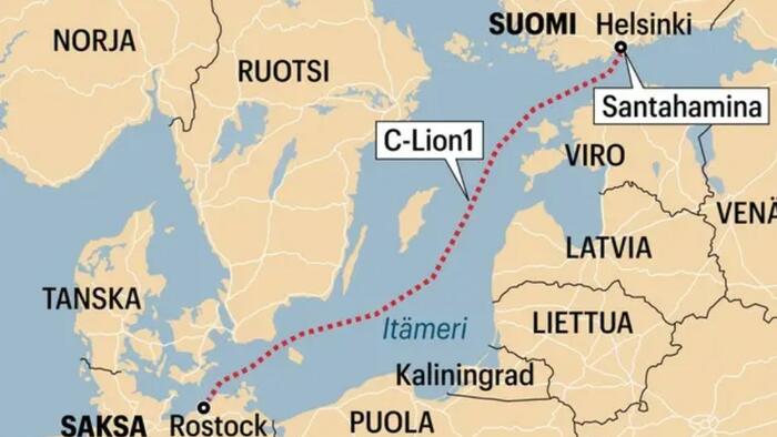 NextImg:"Fault" Strikes Undersea Fiber Cable In Baltic Sea Connecting Finland & Germany