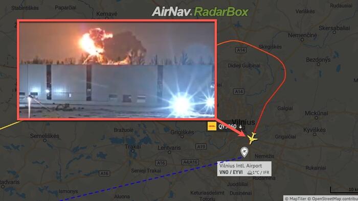 NextImg:GPS Jamming? DHL Cargo Plane Crashed Short Of Runway Near Lithuania Airport