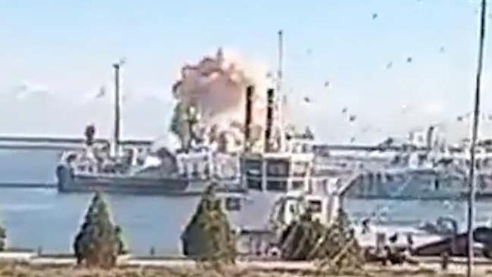 NextImg:Long-Range Ukrainian Drone Strike On Warships In Caspian Sea Worries Kremlin