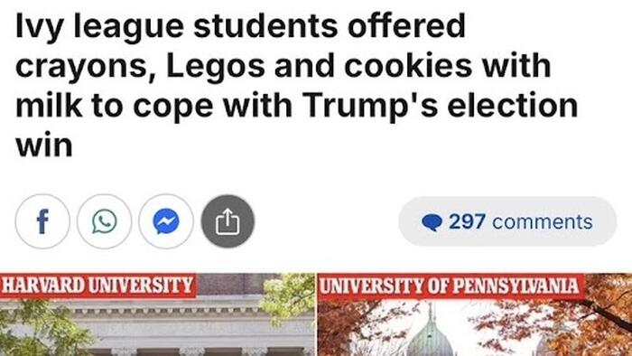 NextImg:"Devastated": Classes At Harvard, Penn, Columbia, Swarthmore & Others Canceled Over Trump Win