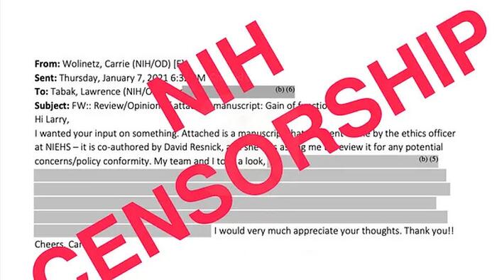 NextImg:New FOIA Emails: NIH Silenced Own Expert On COVID Origins