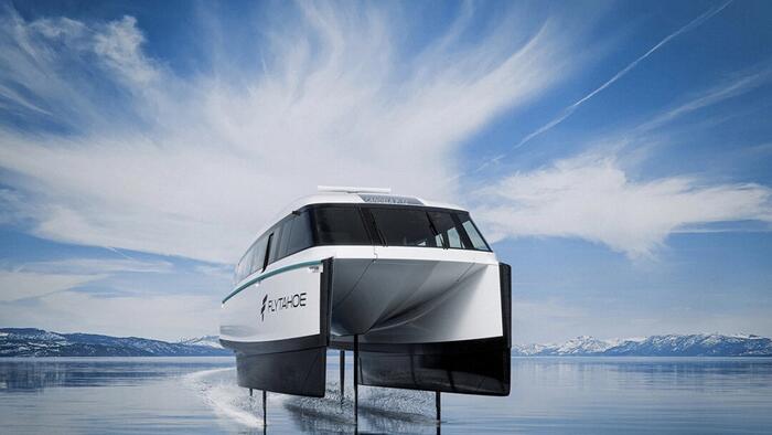 NextImg:Lake Tahoe To Make Waves With First Flying Electric Ferry In US