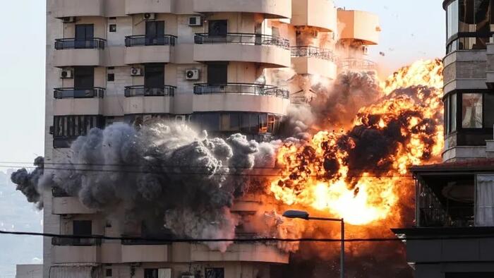 NextImg:What Ceasefire? 'Heavy Clashes' In South Lebanon As Beirut Buildings Leveled