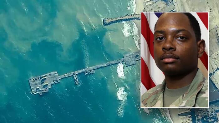 NextImg:US Soldier Injured Earlier This Year On Gaza Pier Dies