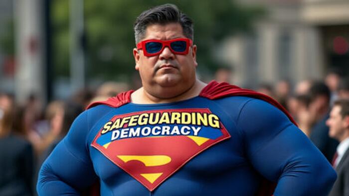 NextImg:Pritzker Appoints Himself As Democracy's Superhero