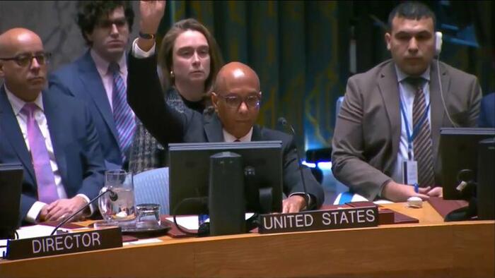 NextImg:US Is Lone Veto Of Gaza Ceasefire Call At UN, Citing It Neglects Hostages