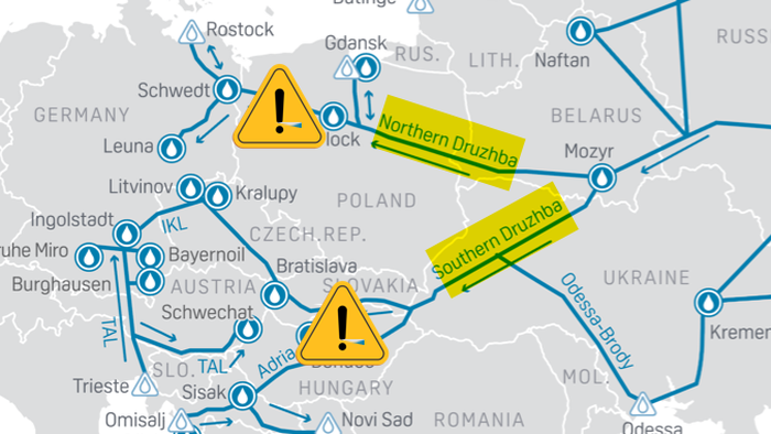 NextImg:Northern Druzhba Pipeline Springs Possible 'Leak', While Terror Threats Plague Southern Stretch