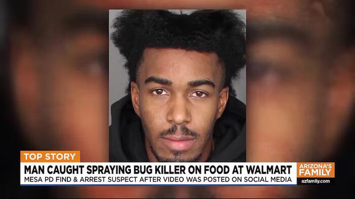 NextImg:"Prank TikToker" Busted After Filming Himself Spraying Walmart Produce With Poison