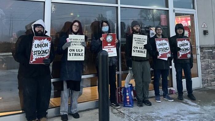 NextImg:"Merry Strikemas": Labor Action Hits 300 Starbuck Shops Nationwide
