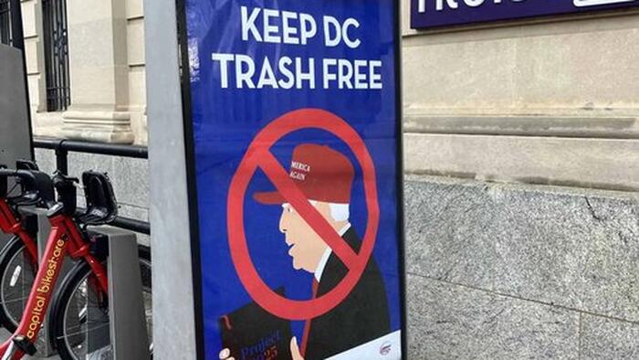NextImg:DC Scrambles To Remove 'City Ads' Calling Trump Supporters 'Trash'