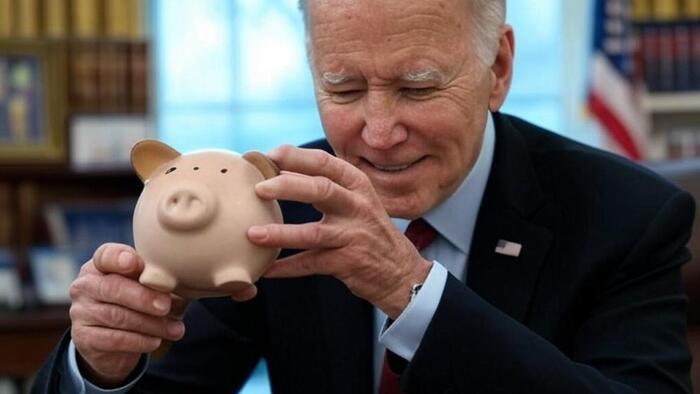 NextImg:On The Way Out The Door, Biden Is Emptying The Coffers