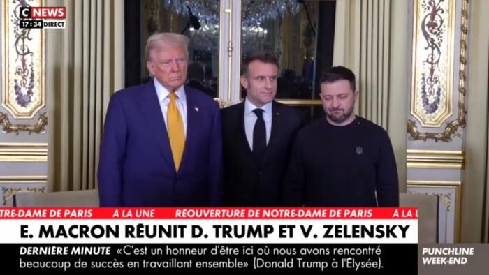 NextImg:Watch Live: Trump Meets Macron & Zelenskyy At Notre Dame Reopening