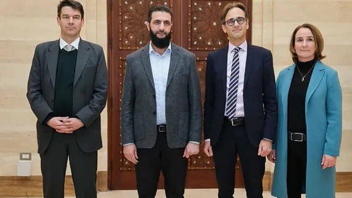NextImg:Syrian Leader With $10M Bounty On His Head Meets With Delegation From Country That Put The $10M Bounty On His Head