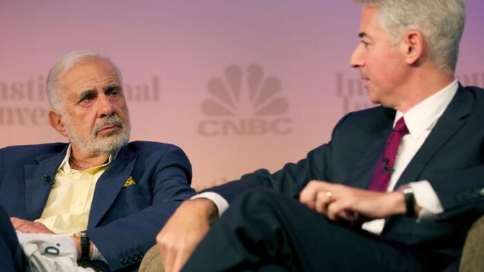 NextImg:Bill Ackman Is Crushing Robin Hood Foundation's Stock Picking Contest...By Shorting Carl Icahn
