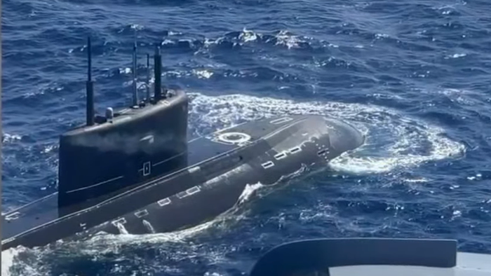 "Very Unique" Russian Attack Submarine Spotted In South China Sea