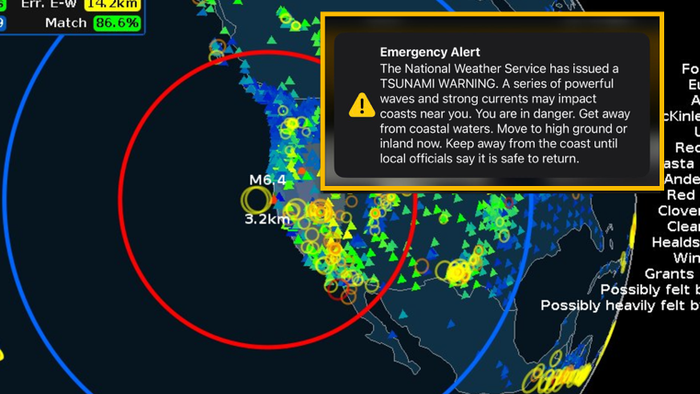 NextImg:Tsunami Warning Lifted After Mag 7 Quake Hits Off California Coast