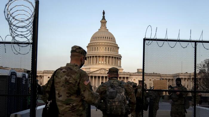 NextImg:Fortress DC: Trump's Inauguration Braces For The Worst With Troops, Drones, And Fences