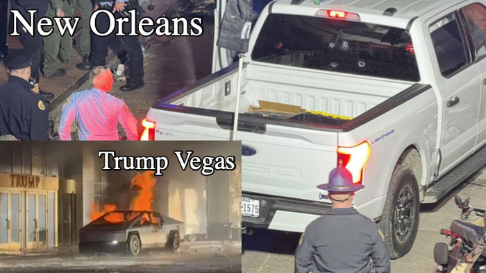 NextImg:Feds Probe Possible Military Link Between Suspects In Bourbon Street Massacre & Trump Hotel Cybertruck Blast