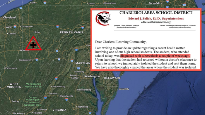 NextImg:"Closely Monitoring Situation": Tuberculosis Reported In Small-Town Charleroi, PA, Swamped By Haitians