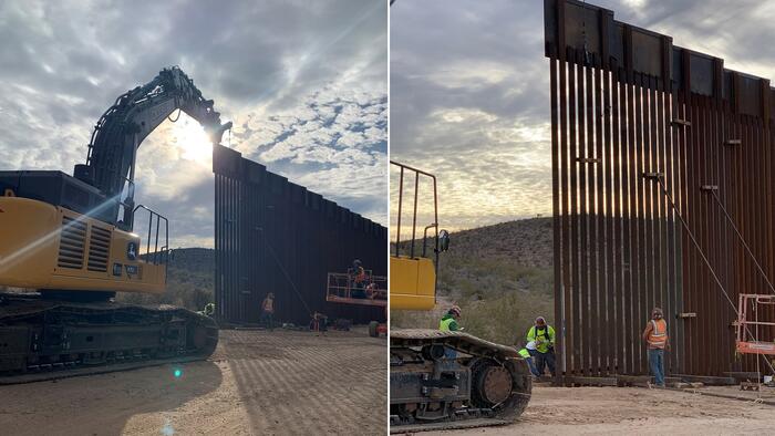 NextImg:Border Wall Construction Resumes As DHS Starts Filling Gaps