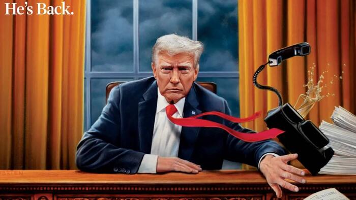NextImg:TIME Magazine Describes Trump's Second Term As A "Disruption"