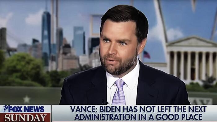 NextImg:Vance Blasts "Dumpster Fire" Left For Trump By Biden/Harris