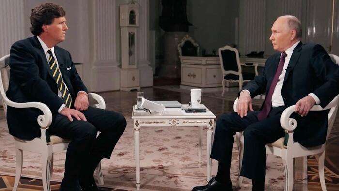 NextImg:Kremlin Responds To Carlson's Claim That Biden Admin Tried To Assassinate Putin
