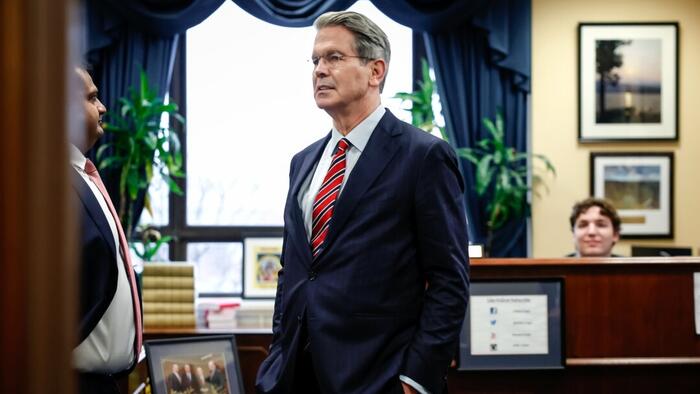 NextImg:Watch Live: Scott Bessent Faces Doomsaying Dems At Treasury Secretary Confirmation Hearing