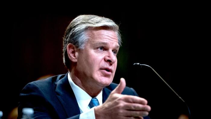 NextImg:Outgoing FBI Director Says China Is 'Defining Threat of Our Generation'