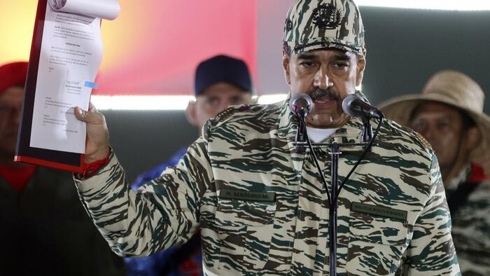 NextImg:Maduro Says Americans & Ukrainians Among Group Of 'Mercenaries' Detained
