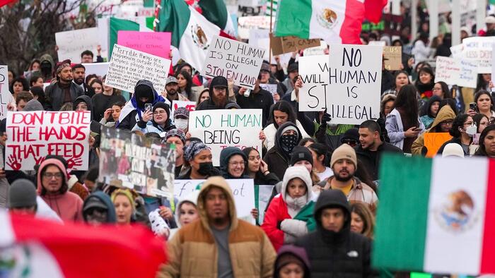 NextImg:Illegal Migrant Protests Ramp Up In US Cities In Response To Trump Deportations