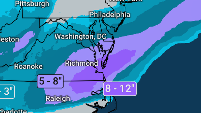 NextImg:Mid-Atlantic States Brace For Another Winter Blast