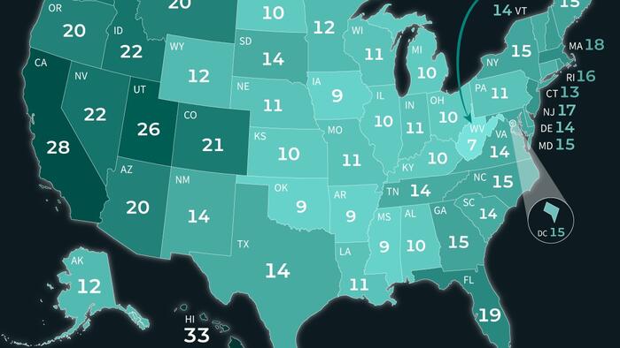 NextImg:Days Of Work To Afford A Monthly Mortgage, By State