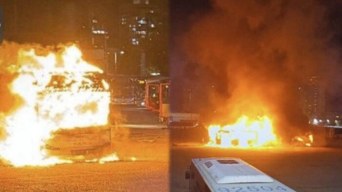 NextImg:Israel Suspends All Public Transport After Three Buses Explode In Quick Succession