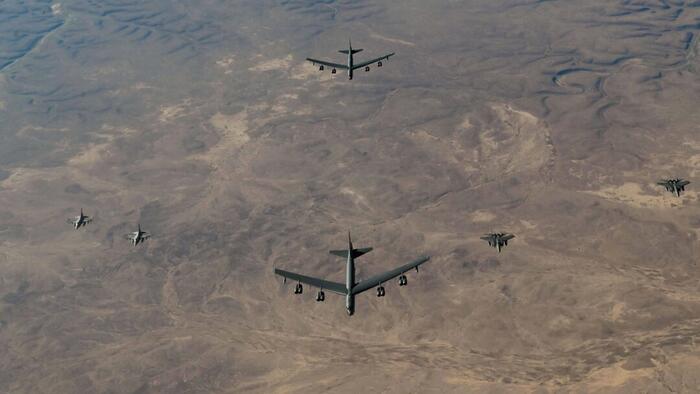 NextImg:US Flies B-52 Bombers Over Middle East In Show Of Force Amid Regional Tensions