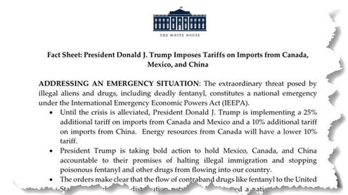 NextImg:Trade Wars Begin: Trump Slaps 25% Tariffs On Canada And Mexico, 10% On China
