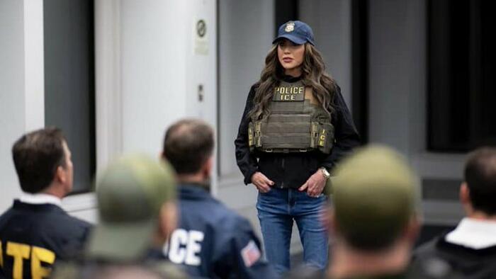NextImg:DHS Sec. Kristi Noem Blames "Corrupt" FBI For Leaks To Media Tipping Off Illegals About Upcoming ICE Raids