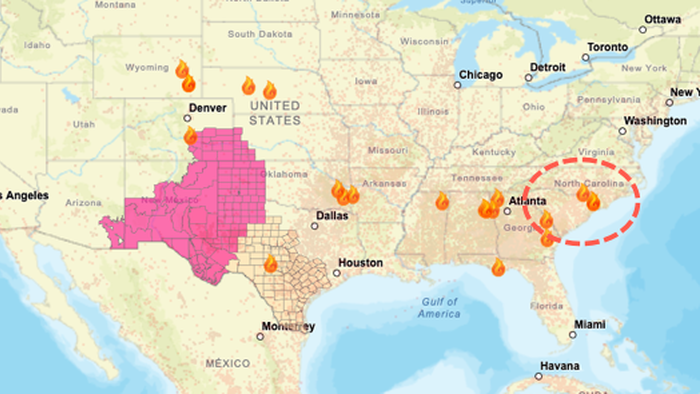 NextImg:Critical Wildfire Risk For Millions Across US; South Carolina Gov. Declares Emergency Over Blaze